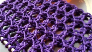 Вяжем филигранный сетчатый узор  knitting pattern.