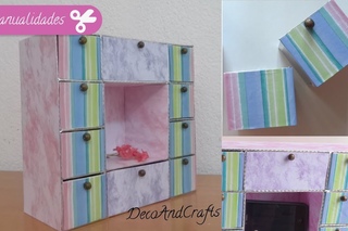 Organizador de Cartn - Cajonera de Reciclaje