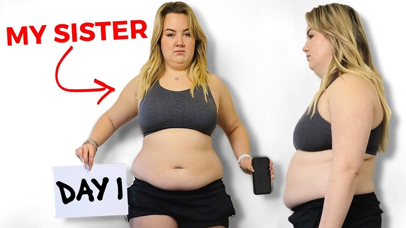 My sister her incredible 90 day body transformation, 500