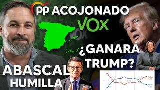 ¡EL PP ACOJONADO CON QUE VOX SE DISPARE, ABASCAL HUMILLA A FEIJÓO Y ¿GANA TRUMP A KAMALA HARRIS?