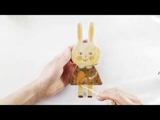 Мастер класс. Рисуем деревянного зайчика