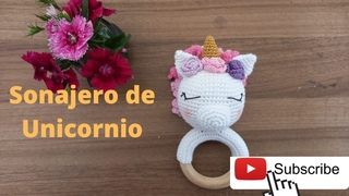 AMIGURUMI SONAJERO UNICORNIO /TUTOTIAL PASO A PASO