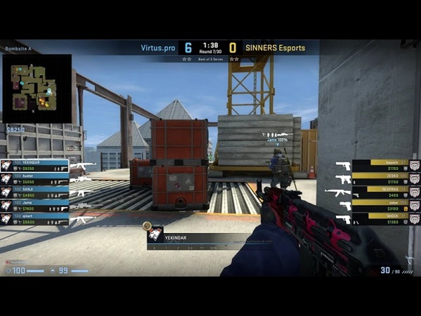 CS: GO POV Demo YEKINDAR (27, 12) vs Sinners (de