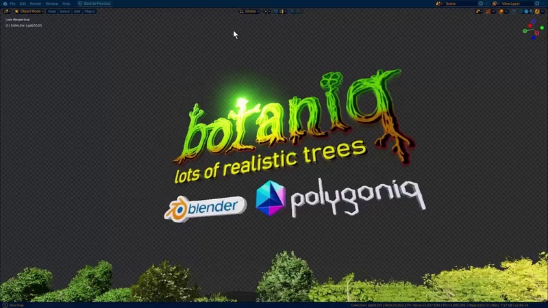 botaniq tree library Cycles+ Eevee Blender 2.