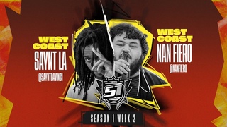 KOTD - Rap Battle - Saynt LA vs Nan Fiero | S1W2