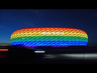 Bunte Allianz Arena: Regenbogen steht fr Freiheit unserer Gesellschaft