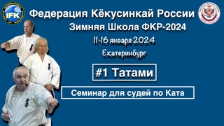 Зимняя Школа Федерации Кёкусинкай России-2024 / Семинар для судей по Кумитэ (Татами №1)