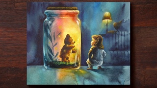 Watercolor&Postercolor/Erudaart Daily challenge #49/Fantastic painting