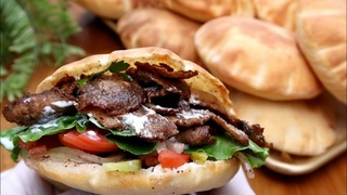 شاورما دونر كباب تركية ألذ من المطاعم تذوب بالفم وطريقة الخبز والصوص! نجاح باهر واااو 😲 Döner kebab