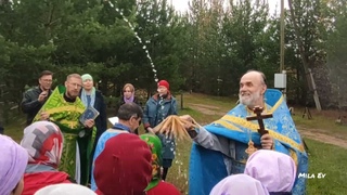 . Демьяново. Престольный праздник. Крестный ход. Архимандрит Иов (Муравьев).Пр. К.Симаков