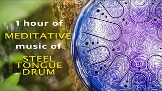Steel Tongue Drum music for meditation, yoga, relaxation. (Tank Drum, Happy Drum Hapi )