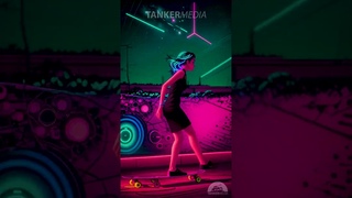 AI Girls Longboarding  Visual Trip  AI Animation - Short Version #aianimation #longboarding #ai