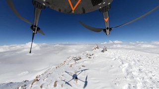 Geoscan 401 landed on the top of Elbrus (5642 m). 360 video.