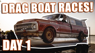 The FARMBOAT at Smoke on the Water Drag Boat Races - DAY 1