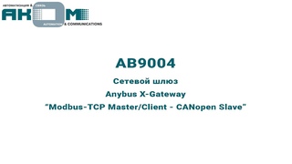 Внешний вид сетевого шлюза (AB9004) Anybus X-Gateway Ethernet Modbus TCP Master  CANopen Slave