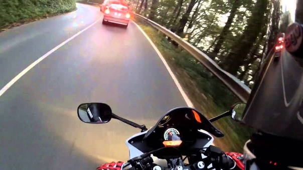 Driving to School Honda Cbr 125 Go Pro,