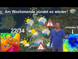 4 ruhige Tage. Am Wochenende znden wieder Gewitter! Aktuelle Sonnen- & Gewittervorhersage .