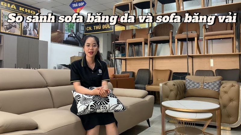 So sánh sofa băng da và sofa băng