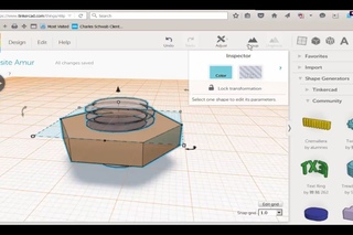 Tinkercad: Threaded Hex Nut