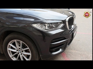 Накладки на передние фары реснички BMW X3 ()