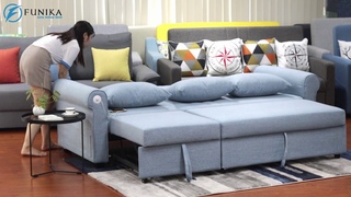 Sofa giường đa năng 7008-1 có cổng USB sạc điện thoại