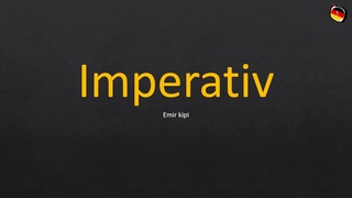 Sfrdan Almanca A1 Ders 32: Almanca'da Emir Kipi/ Imperativ (Part 1)