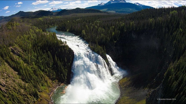 Kinuseo Falls Tumbler Ridge, BC DJI Phantom 2 Vision