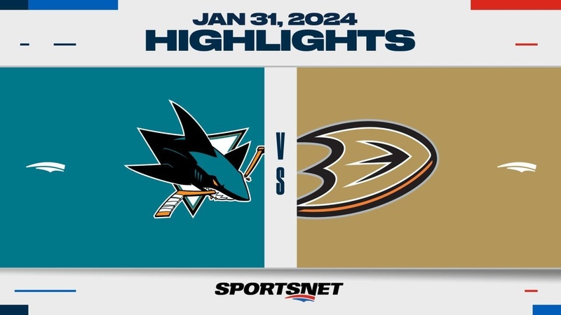NHL Highlights, Sharks vs. Ducks January 31,