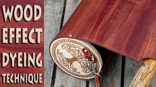 Wood Effect Leather Dyeing Technique | FREE PDF Leather Pattern