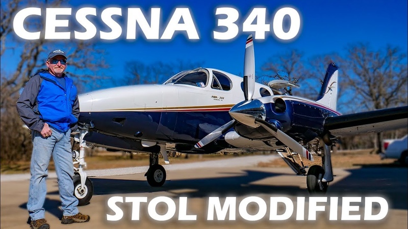 Cessna 340 Modified for Short Soft Field Takeoff