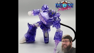 Deluxe Baldwin Reviews Newage Toys Translucent Cyclops. (G1 Shockwave)