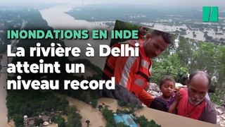 Inde: Des inondations extrmes dans la rgion de New Delhi  cause de la mousson