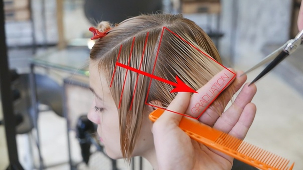 step by step short women haircut with long
