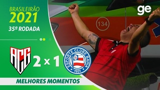 ATLTICO-GO 2 X 1 BAHIA | MELHORES MOMENTOS | 35 RODADA BRASILEIRO 2021 |