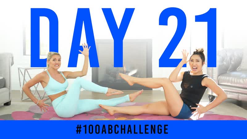 Day 21: 100 Sprinters ,, 100 Ab Challenge w, Rebecca