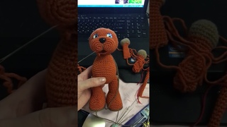 Сборка тигра амигуруми. Готовлю ассортимент. 7 тигров#shorts