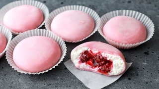 МОТИ рецепт (Mochi) ☆ Популярный Японский десерт ☆ Моти с Вишней