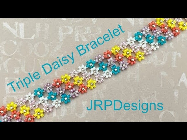 Triple Daisy Bracelet Beading