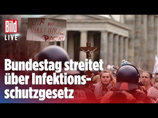 🔴  Demo vor Reichstag in Berlin: Polizei löst Proteste auf – Wasserwerfer im Einsatz | BILD Live