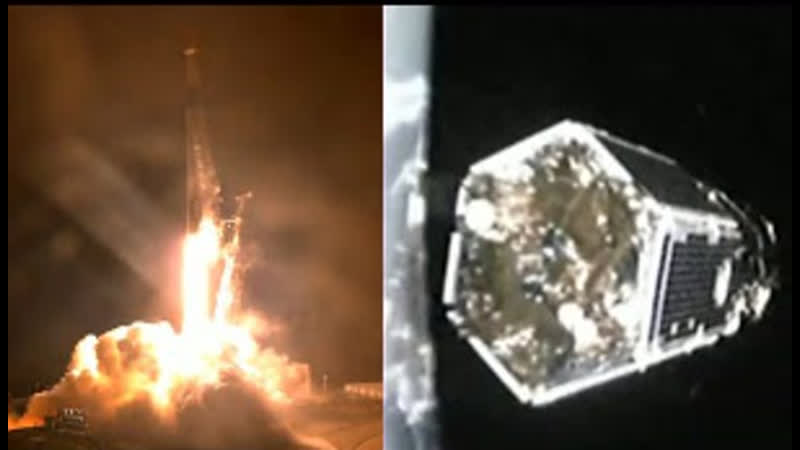 Falcon 9 launches EROS C 3, Falcon 9 first stage landing and EROS C 3