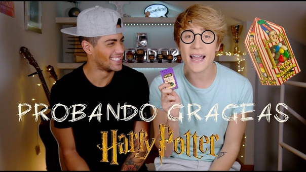Carlos Marco Reto probando grageas Harry Potter con