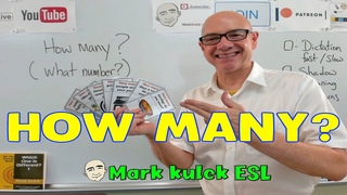 How Many? - Shadowing & Dictation |  English speaking practice - Mark Kulek ESL
