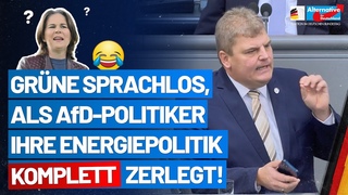 Sehenswert: Grüne sprachlos, als Rainer Kraft ihre Energiepolitik komplett zerlegt! - AfD-Fraktion