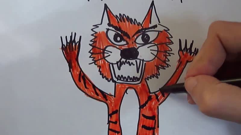 How to draw a Cat ( Elnur Ehedov)Как рисовать