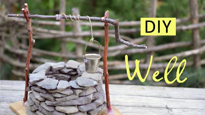 DIY Mini Well, How To Make Mini Well With Stones