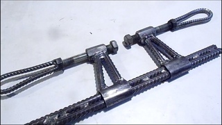 Don't throw away scraps of reinforcement!! The idea of making a powerful clamp from remnants of rein