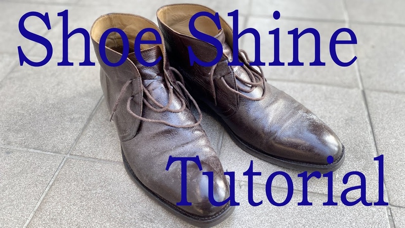 ASMR Shoe Shine Tutorial. Clean Russell Bromley chukka