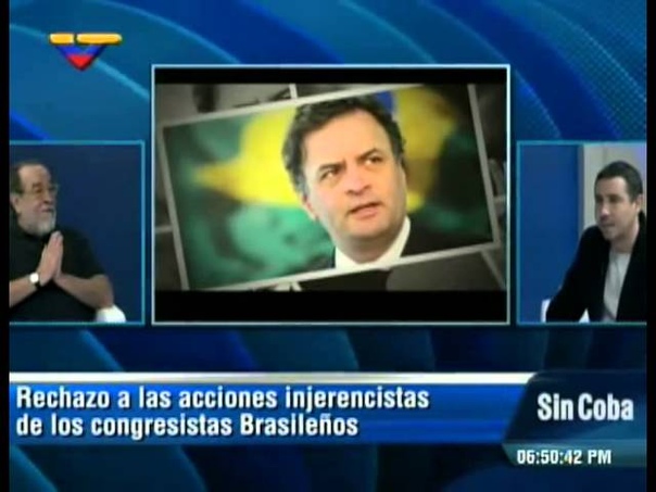 SIN COBA Fernando Morais y el derrotado Ae cio Neves Caracas, Venezuela 17 de junio,