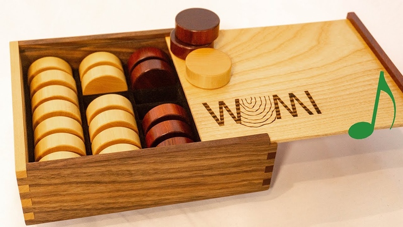 Making a box for checker pieces, with