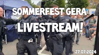 LIVE  Sommerfest Gera mit Jrgen Elssser & Martin Sellner & Andre Poggenburg Demo Thringen